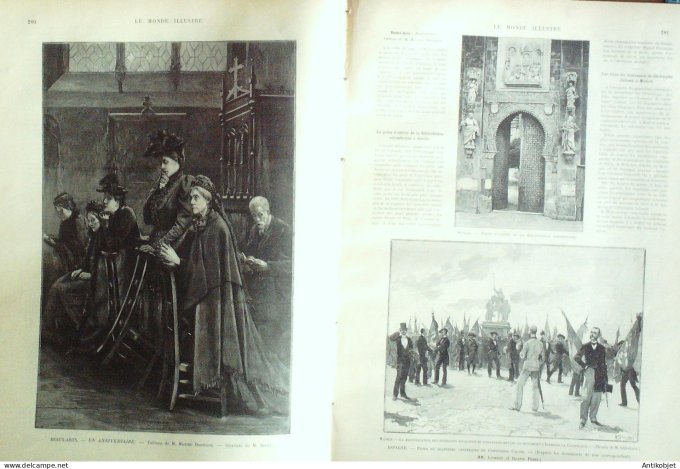 Le Monde illustré 1892 n°1857 Marseille (13) Espagne Séville Madrid Chicago World's Columbian