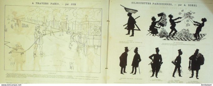 La Caricature 1886 #331 Les chambres Caran d'Ache drame Trock Avenir Robida