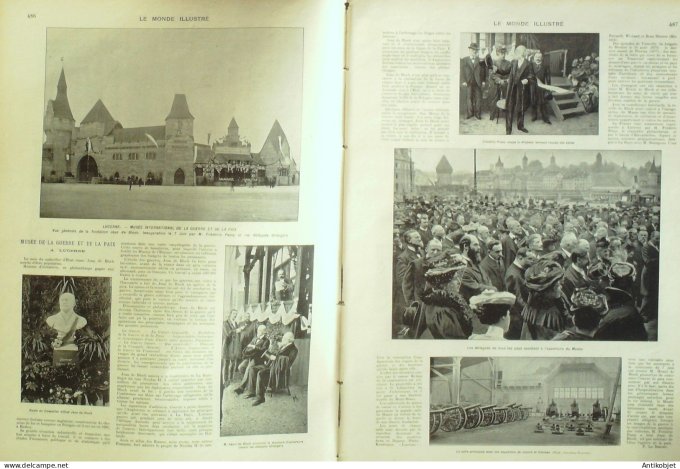 Le Monde illustré 1902 n°2360 Tunis Ali-Bey Afrique-Sud Heilbron Suisse Lucerne Lille (59) Marienbou