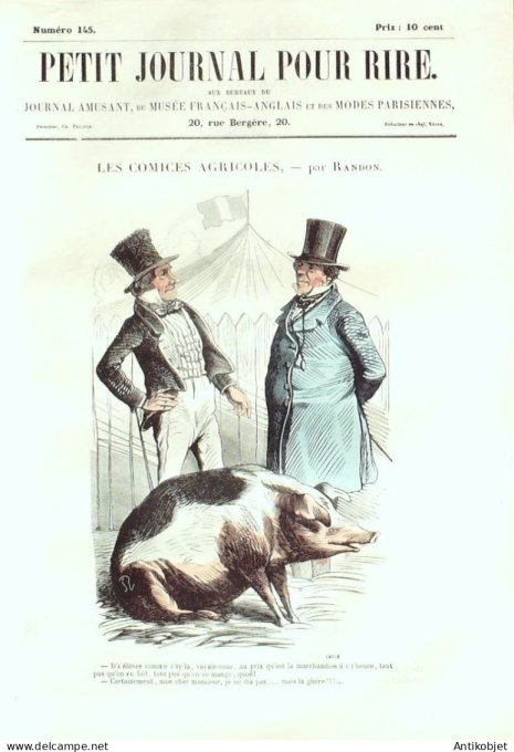 Petit journal pour Rire 1858 # 145 Les Touristes Gripp