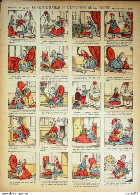 La Petite Maman Ou L'education  de La Poupee  (Pellerin d'epinal)