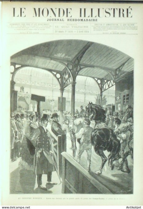 Le Monde illustré 1884 n°1410 Sapho opéra Soudan  Bataille d'El-Teb Tonkin expéditionn