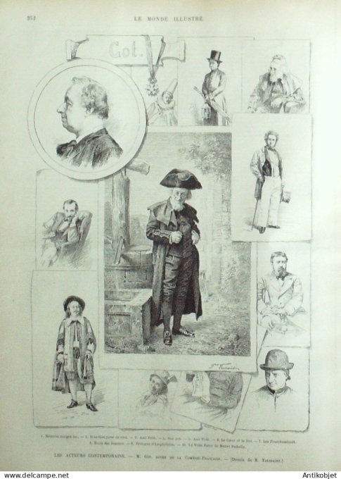 Le Monde illustré 1893 n°1907 Empire ottoman Essad-Pacha Got Doyen Comédie française
