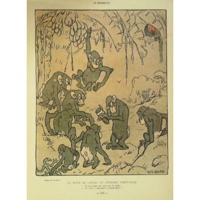 La Baïonnette 1918 n°164 (Animaux malades de guerre) HARLEY BOFA LE RALLIC ARNAC ROUBILLE