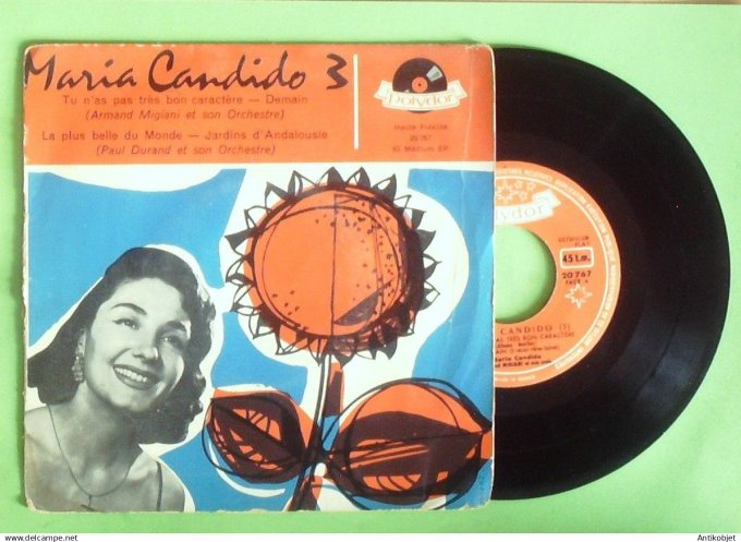 Candido Maria 45T EP Jardins d'Andalousie 1955