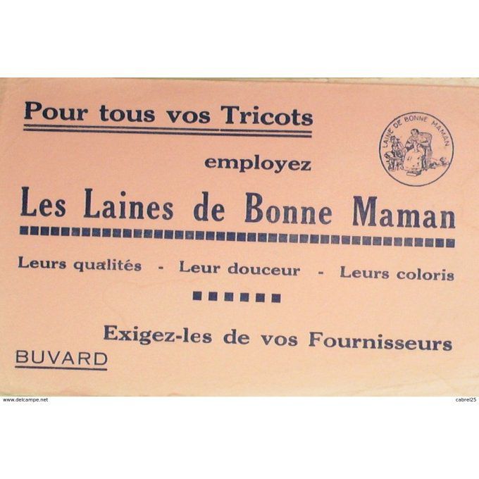 Buvard BONNE MAMAN Laines
