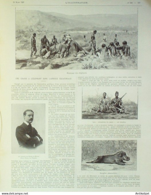 L'illustration 1902 n°3083 Corée Hpieng-Yang,Séoul, Empereur Yi-Hioung, Princes Li Tchok Congo Gabon