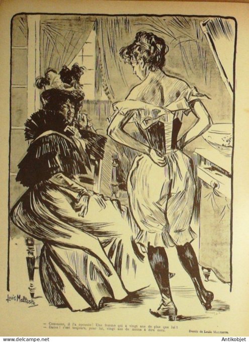 Le Rire 1900-10-27 # 312 Journal humoristique Ed.Originale Compte de la Blanchisseuse