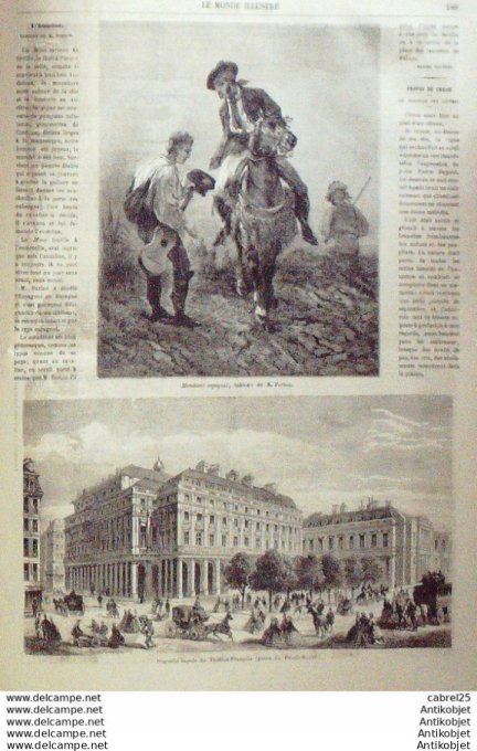 Le Monde illustré 1862 n°284 Italie Varignano Spezzia Turquie Constantinople Bayonne (64)