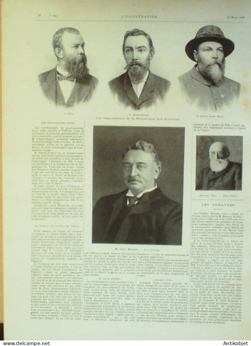 L'illustration 1902 n°3083 Corée Hpieng-Yang,Séoul, Empereur Yi-Hioung, Princes Li Tchok Congo Gabon