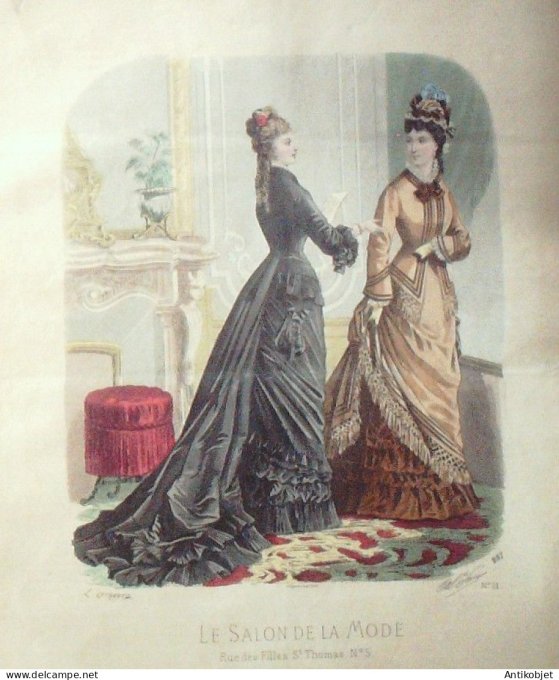 Gravure de mode Salon de la mode 1877 n° 237
