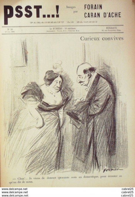 PSST 1898 n°20-Caran d'Ache,Forain-LA VILLETTE