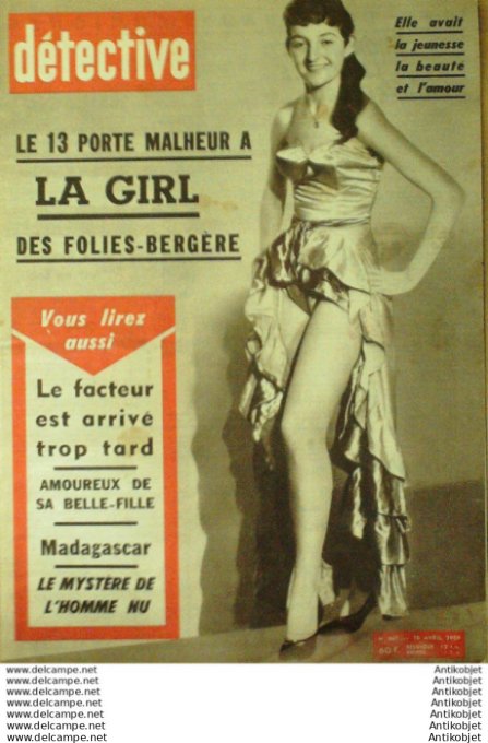 Détective 1959 # 667 Oisssel Nice Dijon Dario Moreno St-Just-en-Chevalet