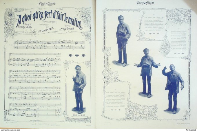 Paris qui chante 1904 #85 Lydia Fernandez Falton Car Star Vilbert