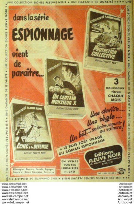 Détective 1959 # 667 Oisssel Nice Dijon Dario Moreno St-Just-en-Chevalet