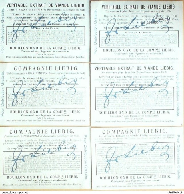 Chromo Liebig Sang  872 Oiseaux de proie (1906)