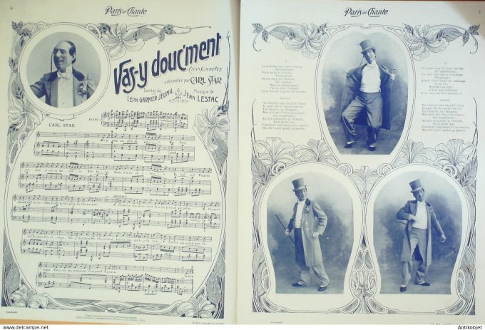 Paris qui chante 1904 #85 Lydia Fernandez Falton Car Star Vilbert