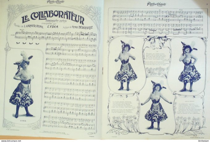 Paris qui chante 1904 #85 Lydia Fernandez Falton Car Star Vilbert