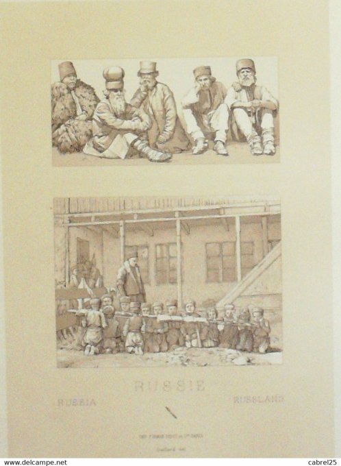 Russie Peuple PODOLIE OREL TARTARES de CRIMEE COSAQUE PASTEUR