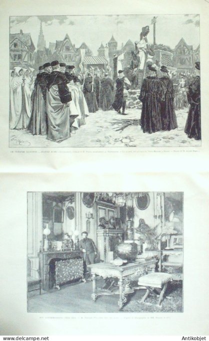 Le Monde illustré 1890 n°1736 St-Nazaire (44) Martinique Fort-de-France Montmorency (95) Brest (29)