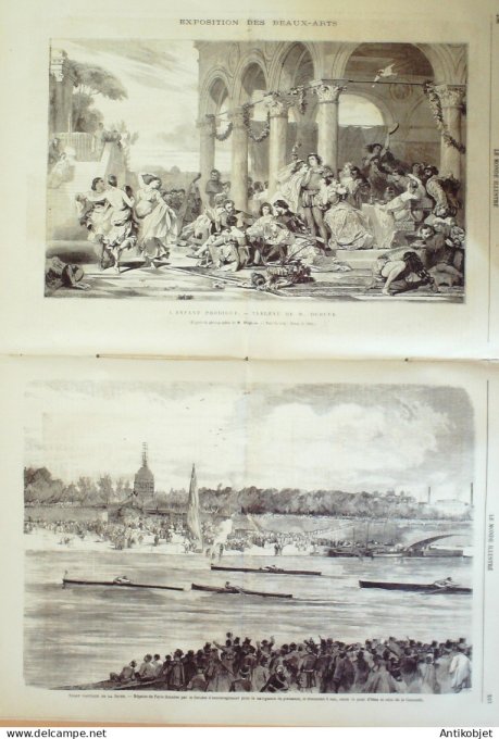Le Monde illustré 1866 n°474 Arabie Macate Vincennes (94) Asile Impérial Auxerre (89) Tzar