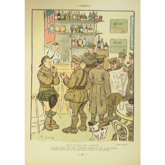 La Baïonnette 1918 n°167 (Paris de guerre) HARLEY BOFA HAUTOT BENDA FOURNIER