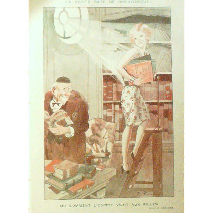 FABIANO-PETITE RATE de BIBLIOTHEQUE-1934