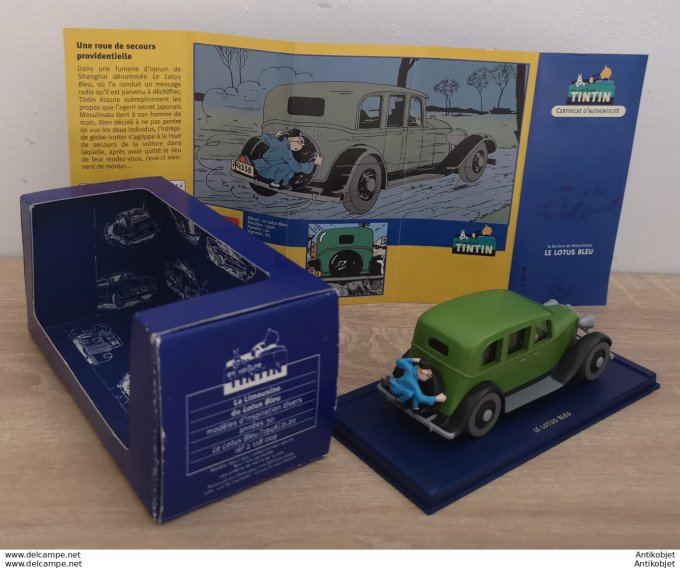 Tintin Le Lotus bleu Limousine Nash 1930 Atlas 1:43