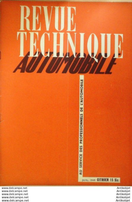 R.T Automobile Citroën TA 15 Six Somua I L 15 39 # 1949