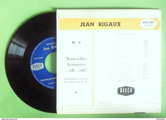 Rigaux Jean 45T EP Nouvelles Histoires n°2