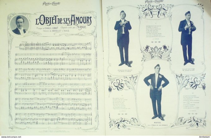 Paris qui chante 1904 n° 58 Mayol Norett May Lorée Perducet Vilbert