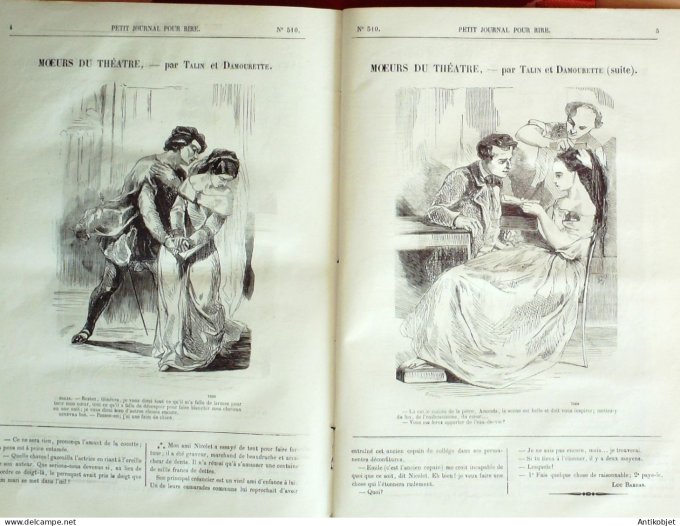 Petit journal pour Rire 1864 # 510 Enfants terribles Grevin