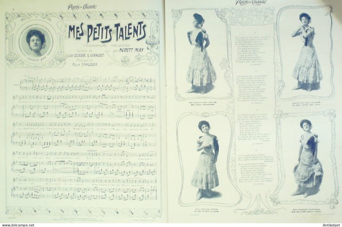 Paris qui chante 1904 #58 Mayol Norett May Lorée Perducet Vilbert