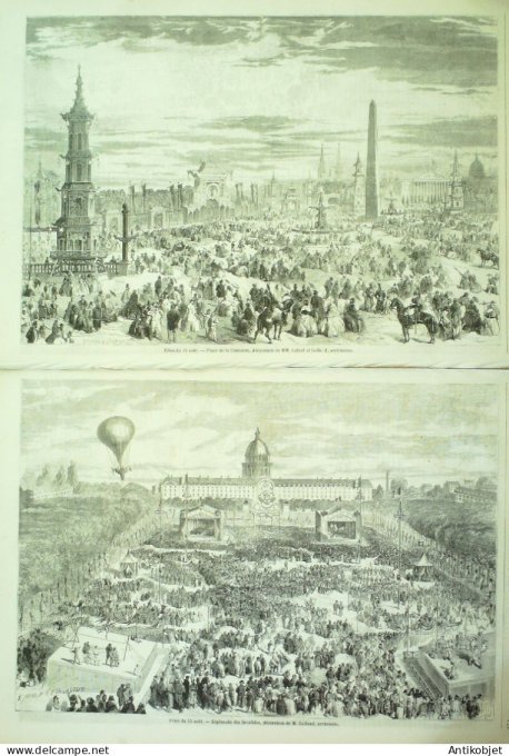 Le Monde illustré 1858 n° 71 Brest (29) Lorient (56) Belgique Anvers Cherbourg (50)