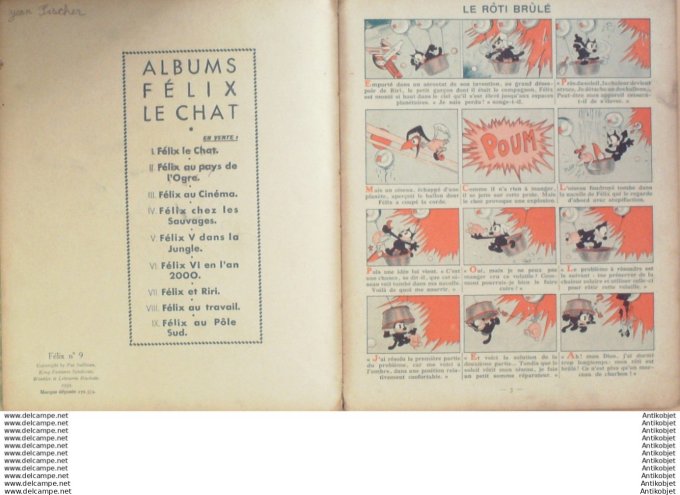 Felix le chat au Pole Sud Hachette Sullivan 1935 Eo