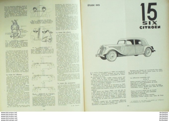 R.T Automobile Citroën TA 15 Six Somua I L 15 39 # 1949