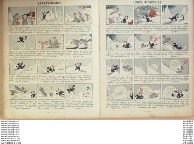 Felix le chat au Pole Sud Hachette Sullivan 1935 Eo