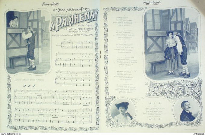 Paris qui chante 1904 n° 58 Mayol Norett May Lorée Perducet Vilbert