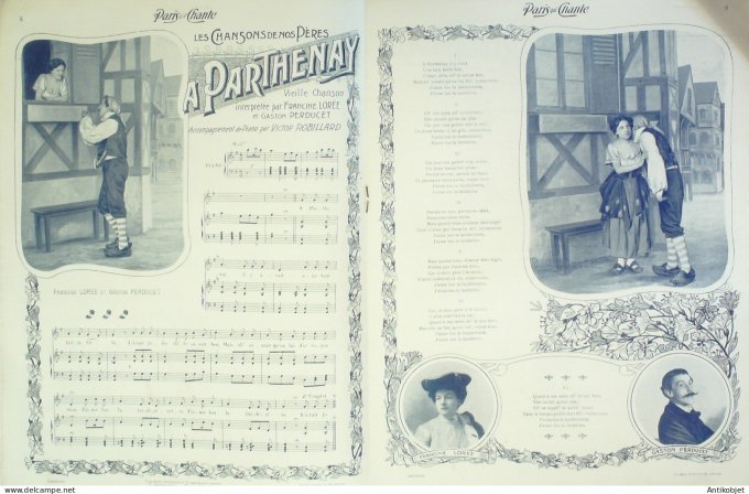 Paris qui chante 1904 #58 Mayol Norett May Lorée Perducet Vilbert