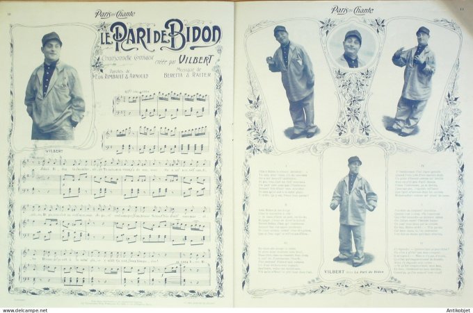 Paris qui chante 1904 #58 Mayol Norett May Lorée Perducet Vilbert