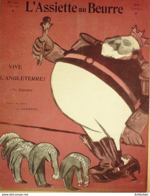 L'Assiette au beurre 1903 n°109 Vive l'Angleterre Camara Barrère