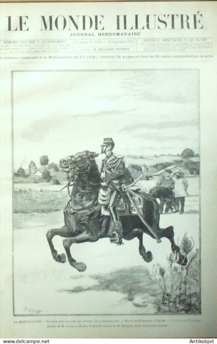 Le Monde illustré 1887 n°1589 Pinsaguel Toulouse (31) gare de Raynal Victor Massé Voltaire