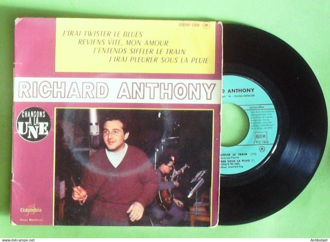 Anthony Richard 45T EP J'irai twister le blues 1962
