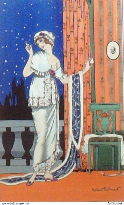 Gravure de mode Costume Parisien 1913 pl.054 PICHENOT Robert Toilette de linon