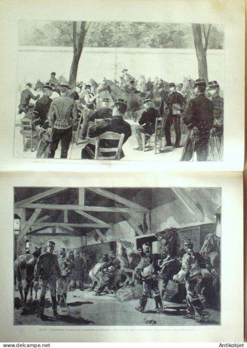 Le Monde illustré 1887 n°1589 Pinsaguel Toulouse (31) gare de Raynal Victor Massé Voltaire