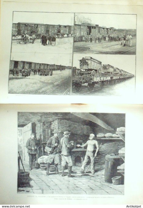 Le Monde illustré 1887 n°1589 Pinsaguel Toulouse (31) gare de Raynal Victor Massé Voltaire