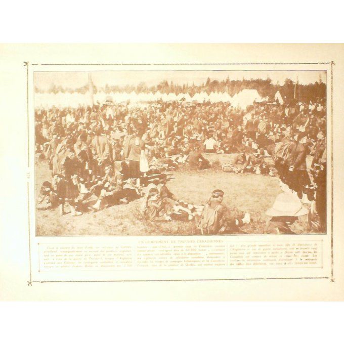 Panorama 1914 n°16-HIGHLANDERS CANADIENS AU BUG PIPE-MARSEILLE(13)