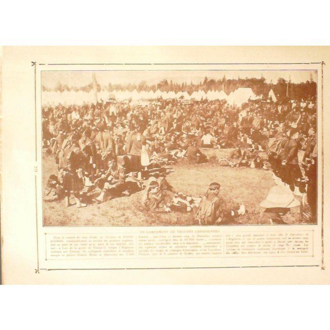 Panorama 1914 n°16-HIGHLANDERS CANADIENS AU BUG PIPE-MARSEILLE(13)