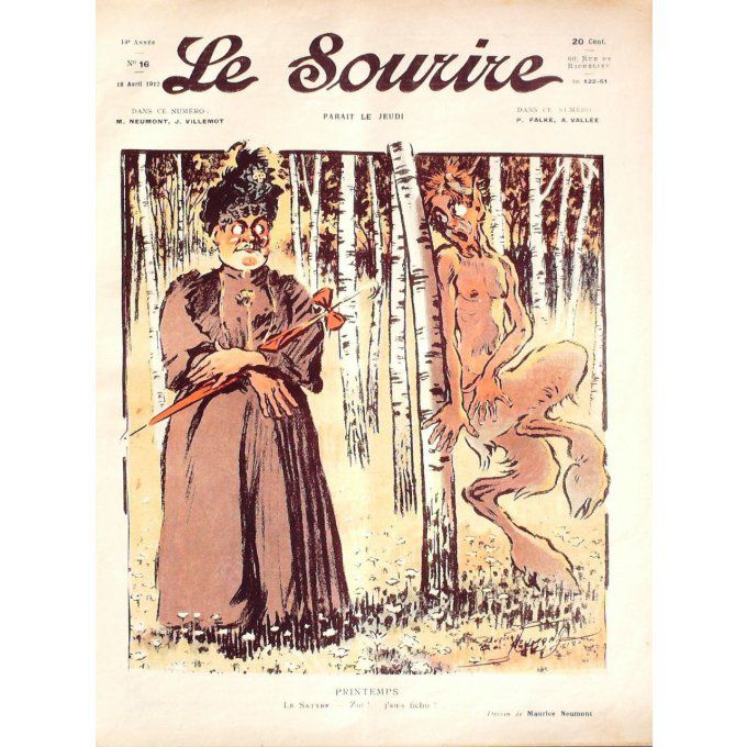 Le Sourire 1912 n°016 NEUMONT VILLEMOT FALKE VALLEE DELAW BERNARD