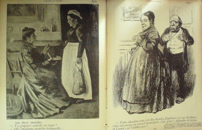 L'Assiette au beurre 1901 n° 16 Au César Nourrituri le salutant Hénault Villon